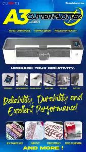 MP00 CUYI A3 Size Cutter Plotter LA300T Auto Contour Cut 310mm Cutting Width White Cutter