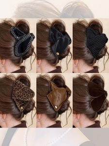 NING ZHOU | Leopard Print Large Triangle Hair Clip