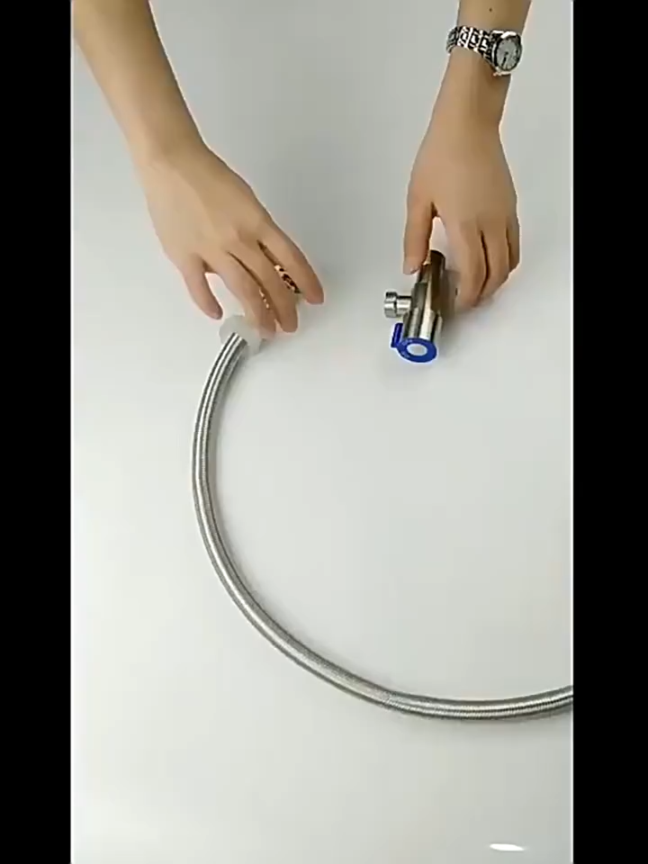 304 stainless steel water inlet pipe 4 points toilet water heater connection braided pipe