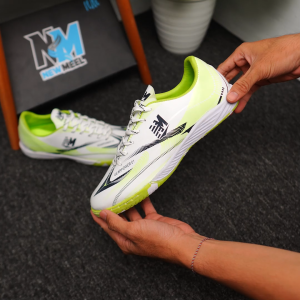 Newmeel Sepatu Futsal Gearpower 0.1 Putih Stabilo