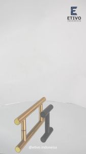 Etivo B08 Pull Bar T Handle Black | Tarikan Laci Hitam | Gagang Pintu Lemari