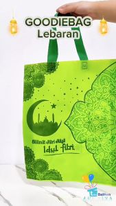 isi 12 goodie bag idul fitri jumbo grosir / tas sembako hari raya / tas spunbond lebaran besar