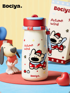 BAICAIYA | Insulated Sippy Cup Aesthetic Portable Milk Bottle