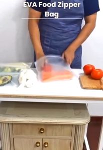 Eco-Friendly Reusable Silicone Food Storage Bag – Leak-Proof Kitchen Freezer Bags