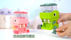 Kid Dinosaur Dual Water Dispenser Toy Cold Warm Water Juice Drinking Fountain Simulation Kitchen Toy Gift