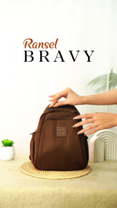 JIELSHI BRAVY DA-008-J# - Tas Ransel Trendy Terbaru Bahan Parasut Glossy