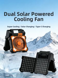 TUiU | Solar Powered Portable Fan with Mosquito Repellent