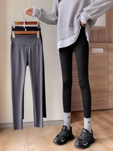 กางเกงโยคะสีเทาทรงหัวใจปลาฉลามสำหรับผู้หญิง กางเกงขายาวทรงบาง กางเกงขายาวทรงบาง ไร้ตะเข็บ ทรงเข้ารูป ฤดูใบไม้ผลิและฤดูใบไม้ร่วง