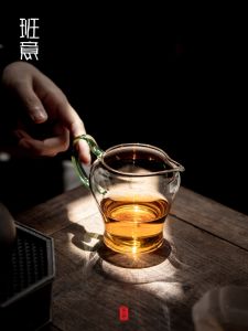 แก้วชงชาทนความร้อนทำมือ บันยี่ ปับลิคคัพ ทำจากแก้วบอโรซิลิเกตคุณภาพสูง ความจุ 300 มล ผลิตด้วยมืออย่างประณีต อุปกรณ์ชงชา