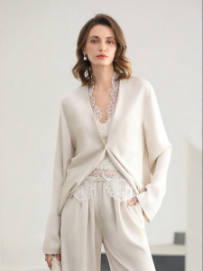 COCOBELLA | French Satin Minimalist Casual Blazer