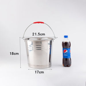 Stainless Steel Handheld Water Bucket Thickened 304 Storage Barrel with Lid for Home Use Portable Carry Water Bucket