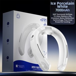 2023 New USB Charging Portable Neck Fan Personal Cooling Air Conditioning Temperature Reducing Mini Fan Fresh Style for Everyone