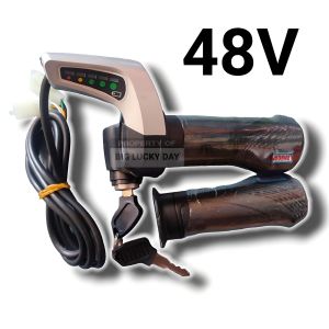 HANDLE GAS SEPEDA LISTRIK UNIVERSAL 24V 36V 48V MERK HAOZHAN THROTTLE KUNCI KONTAK INDIKATOR BATERAI HANDEL GAS SCOOTER LISTRIK MOTOR LISTRIK SKUTER ELEKTRIK KABEL GAS GRIP PEGANGAN SPAREPART SPARE PART ONDERDIL SUKU CADANG BERKUALITAS