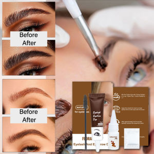 Professional Series Henna Eyelash Eyebrow Dye Tint 15-minute Fast Gel Eyelash Brown Black Color Tint Cream Kit Brow Enhancers