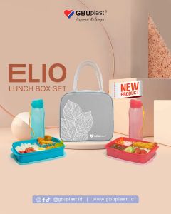 Elio Lunch Box Set Food Save: Botol Minum dan Lunchbox Berkualitas Tinggi