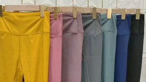 Quần dài nữ tập gym yoga aerobic thể thao lưng cao chất liệu thun lạnh co dãn 4 chiều thấm hút mồ hôi BINSPORTS Q186