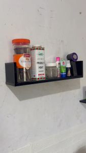 Rak Dinding Tembok / Papan Gantung Ambalan U - Kayu Lebar Ukuran 30 40 50 60 / Satu Set Minimalis