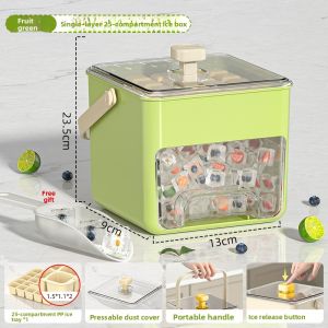 XIANGYOUYOU | Food Grade Press Ice Tray with Lid Home Ice Storage Box