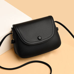 Minimalist Genuine Leather Shoulder Bag for Women Summer New Style Piggy Mini Crossbody Bag Top Layer Cowhide Korean Style