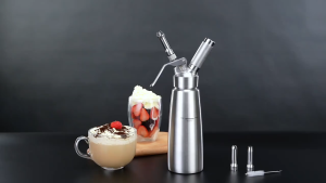 READY Januel Dispenser Whipped Cream Whipper Dekorasi Kue Aluminium 500ml - Jn14