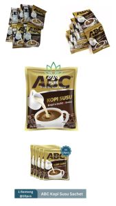 ABC KOPI SUSU 31g - 1 Renteng Isi 10 Pcs Halal  Bubuk Minuman Coffee