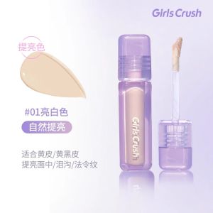 GirlsCrush Brightening Liquid Concealer for Dark Circles Pimples And Age Spots Face Makeup Highlighter And Skin Tone Corrector