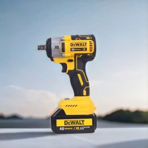 2 Li-Ion Batteries Original Rechargeable Portable Electric Impact Wrench Tools Socket Set Impact Wrench Drill Cordless Yellow