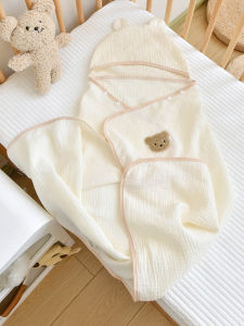 Soft Cotton Cartoony Baby Bath Towel With Hood