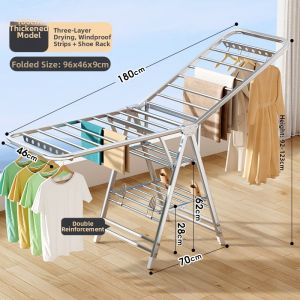 Stainless Steel Portable Folding Drying Rack