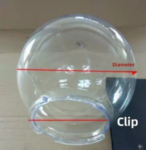 Acrylic round Ball Shaped Lampshade Waterproof Outdoor Landscape Road Light Fixture Cover for Wall And Gate Post Lighting