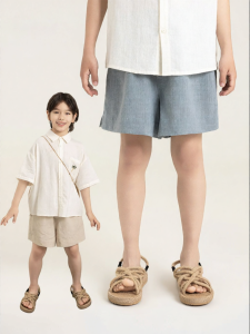 Dry and Breathable Side Slit Coconut Button Shorts