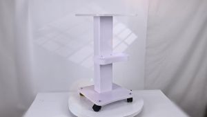 SoLoMan Thickened aluminum alloy column ABS beauty clinic trolley salon use base rolling trolley wheels aluminum bracket personal care accessories