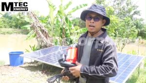 SOLAR WATER PUMP  MTEC ปั๊มน้ำโซล่าเซลล์  รุ่น XWG-H1200-80-45-10-72 มอเตอร์บัสเลสแท้ 100% ท่อส่งน้ำ 3 นิ้ว