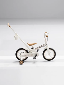 Xe đạp 3 bánh gấp gọn LECOCO Ý có xích trợ lực xe chòi chân kiêm thăng bằng 4in1 cho trẻ 2-5 tuổi kèm tay đẩy sau