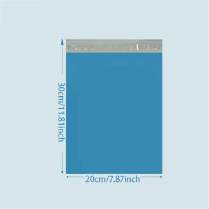 50pcs Blue Thick Polyethylene Courier Shipping Bags - Self-sealing Adhesive Waterproof Packaging Bags Tear Resistant Ide