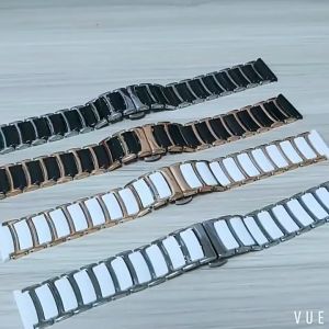 Ceramic Watch Strap For Samsung Galaxy Watch 6/5 40mm 44mm Smart Watch Bracelet Ceramic Strap galaxy Watch 6 Classic 43mm 47mm Watch 5 Pro 45mm Watchband