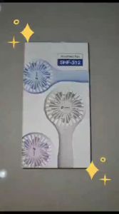 SANEX Kipas Genggam Portable Mini + Lampu LED Handheld Fan Cas SHF 312 Model Lucu dan Minimalis Charge USB type C Lolipop Series
