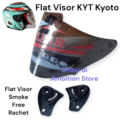 Kaca Flat Visor KYT Kyoto Kaca Helm INK Dynamic Free Rachet