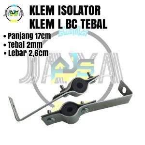 Klem L BC Isolator Klem Kabel Penangkal Anti Petir Grounding Rod Clamp Rod Grounding Clam Ground Rod Clem Tebal