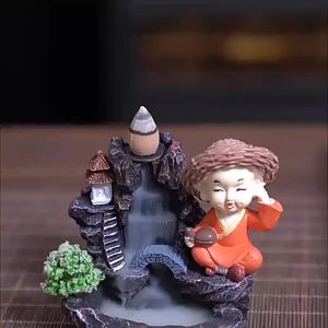 Lư Hương Trầm Hồi Lưu Resin Mountain Water Đốt Trầm Hương Gỗ Đàn Hương Gỗ Trầm Hương Trang Trí Nhà Cửa Hiện Đại Phong Cách Tối Giản.