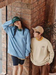 Skechers | Retro Loose Fit Sporty Sweater Round Neck Sweatshirt