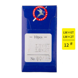 LW×6T Blind Stitch Machine Needles 10pcs/Pack High Carbon Steel Curved Pins for Overlock Hemming Machines ISO9001 Certified Euro