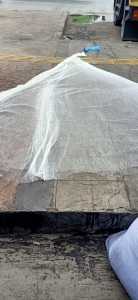 daun jala nylon 14 F lubang 3/4" tinggi 39 - 42 meter buat ikan atau udang belum ada rantai timah