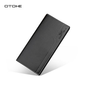 OTOHE ผู้ชายกระเป๋าสตางค์ยาวแฟชั่นกระเป๋าสตางค์หนัง PU กระเป๋าสตางค์ใบยาวกระเป๋าสตางค์หนังนิ่มกระเป๋าสตางค์บางพิเศษกระเป๋าเดินทางท่องเ ที่ยวกระเป๋าเงินเหรียญบัตรเครดิตผู้ถือบัตร