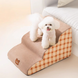 Hipidog | Pet Stairs Dog Bed Steps Cat Small Dog Ladder Slope Detachable Washable Elderly Dog Ladder Sofa Side Bed