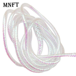 MNFT 4M Braid Mylar Tube2/4/6/8mm Pearlescent Fly Tying MaterialsBraided Round Holographic Cord DIY Tool for Fishing Outdoor