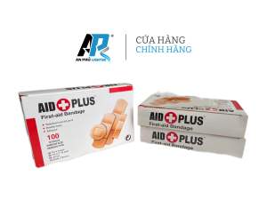 Băng cá nhân không thấm nước trong suốt AID PLUS (100 miếng/ Hộp )