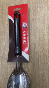 Muỗng Vá  cơm Inox 304 Zebra cán nhựa 10cm - 102107 Stainless Steel Ladle with Plastic Handle - 10cm - 102107