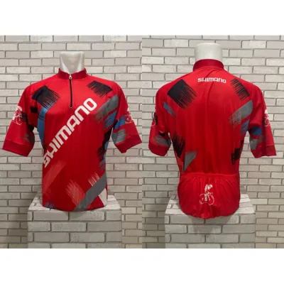 Baju Jersey Atasan Gowes Sepedah Gunung Sletingan Lengan Pendek Unisex