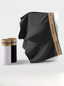 MiiOW | Mens Pure Cotton Boxer Shorts Breathable Antibacterial Sports Underwear Large Size Comfortable Briefs Catman 2024 New Style